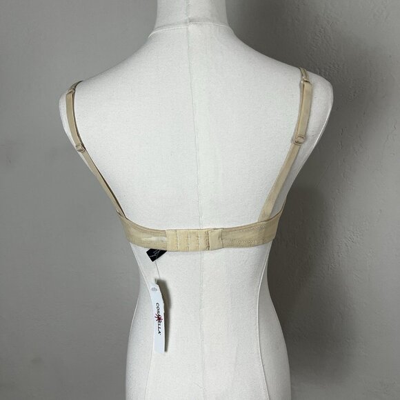 Cosabella Soire Molded Bra Sand Beige Underwire Semi Sheer Size 34B‎ NEW - Picture 3 of 9